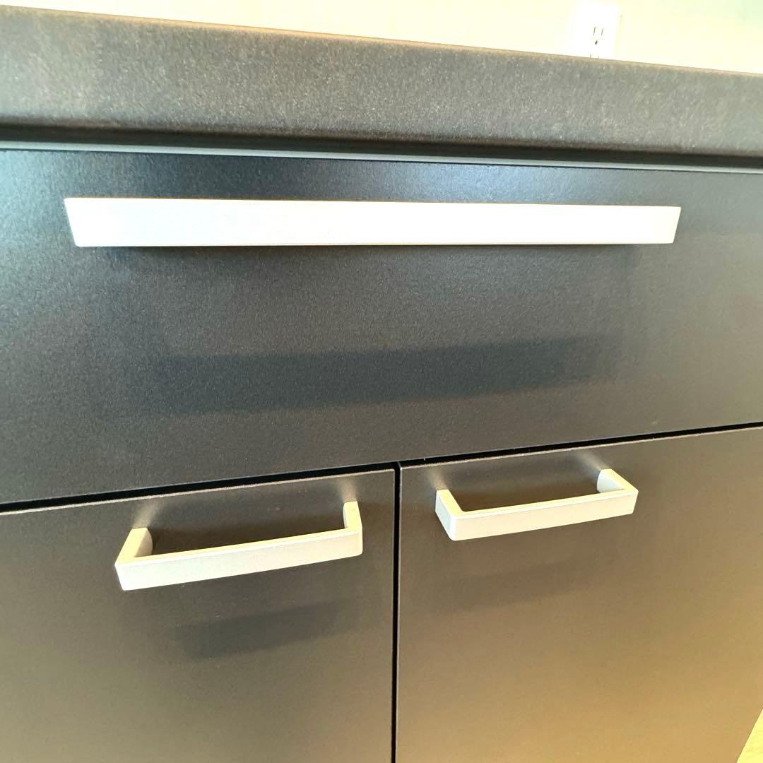 未使用美品 キッチンカウンター 下 モダンブラック