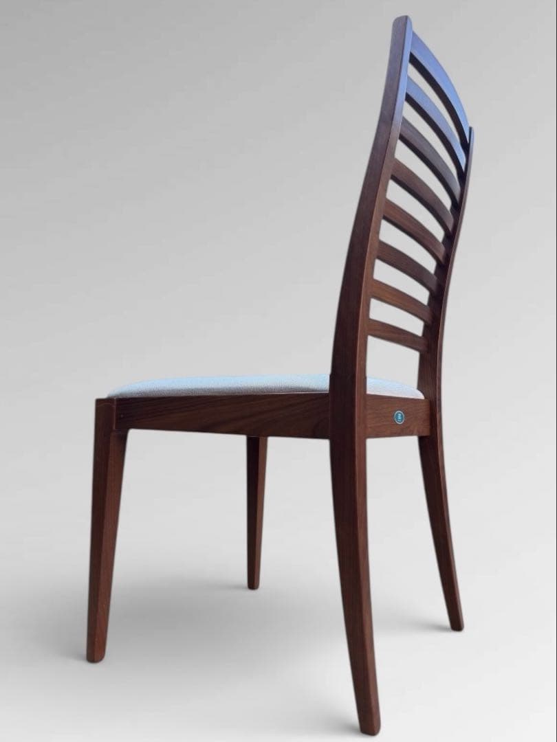 ①【美品】秋田木工 IDC大塚家具 ダイニングチェア ラダーバック 曲げ木 ２脚