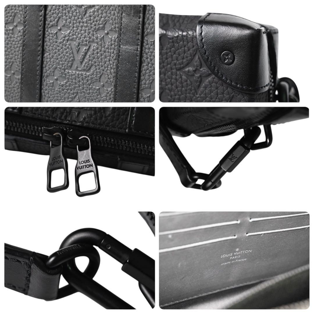 【新品同様】ルイヴィトン ブラック ショルダーバッグ ソフトトランク ウォレット