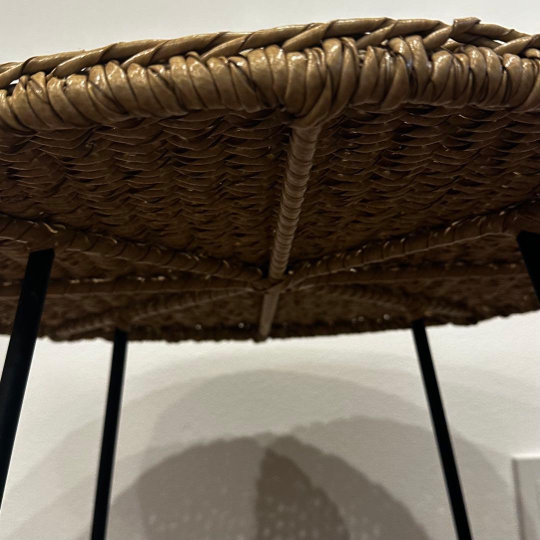 【訳あり】シンセティックラタンサイドテーブルΦ55×h47cm通常55,000円