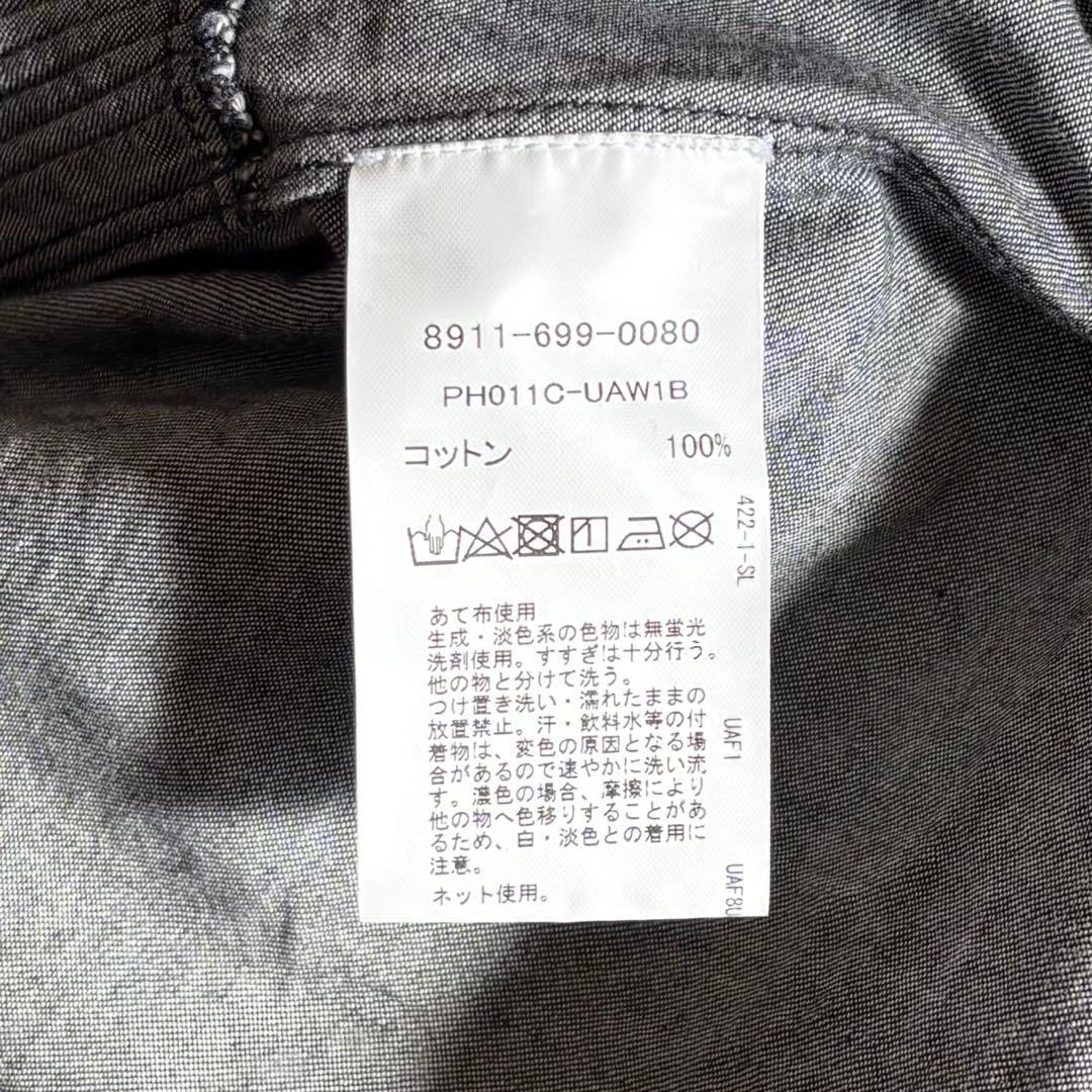 フィータ　Trinity ブラックデニムシャツ　ピンタック　ブザム　トリニティ