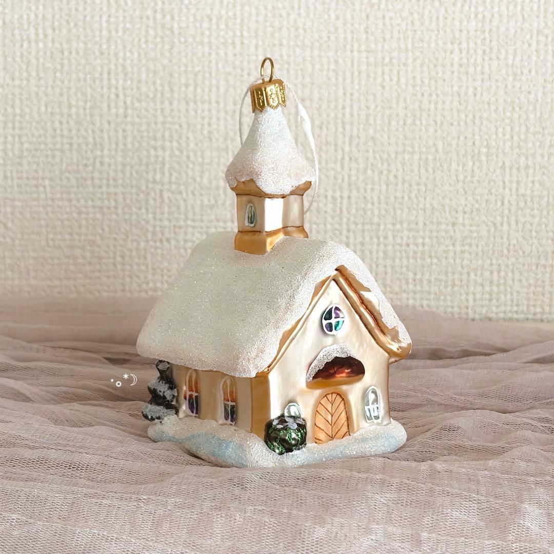 アスティエ クリスマス ガラス ハウス オーナメント