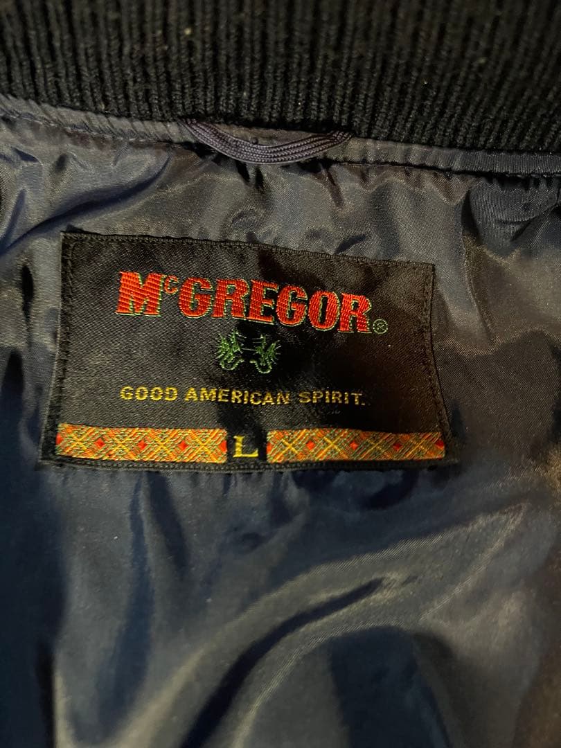 90s McGREGOR マックレガー スタジャン レザー切替 マクレガー