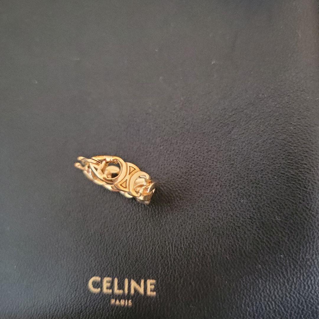 CELINE ゴールド片耳用ピアス