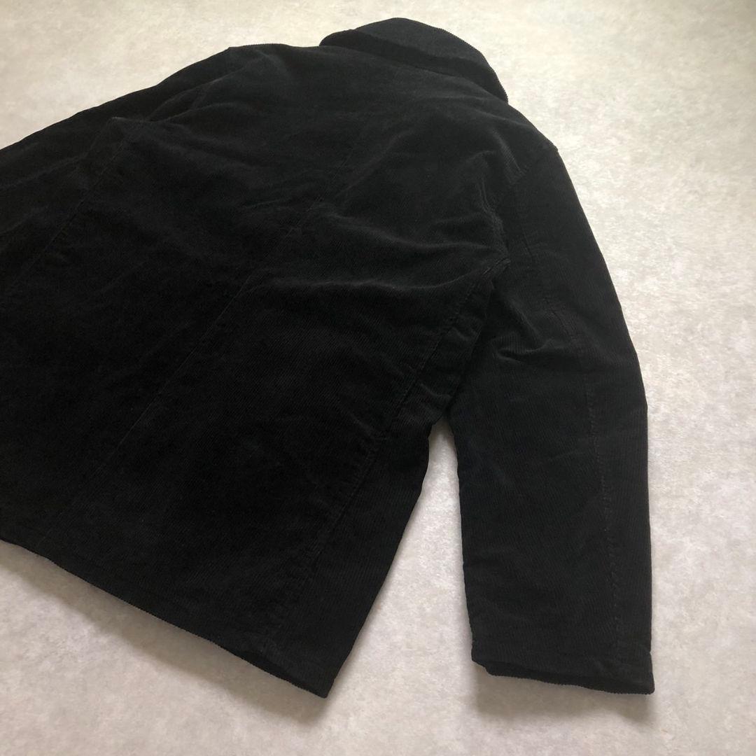 極上黒 復刻US NAVY型コーデュロイ Pコート ピーコート太畝