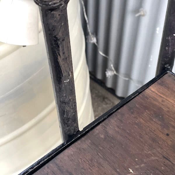 ビンテージ　アイアンシェルフ　ブラック　木製板　ルームディバイダー　陳列棚