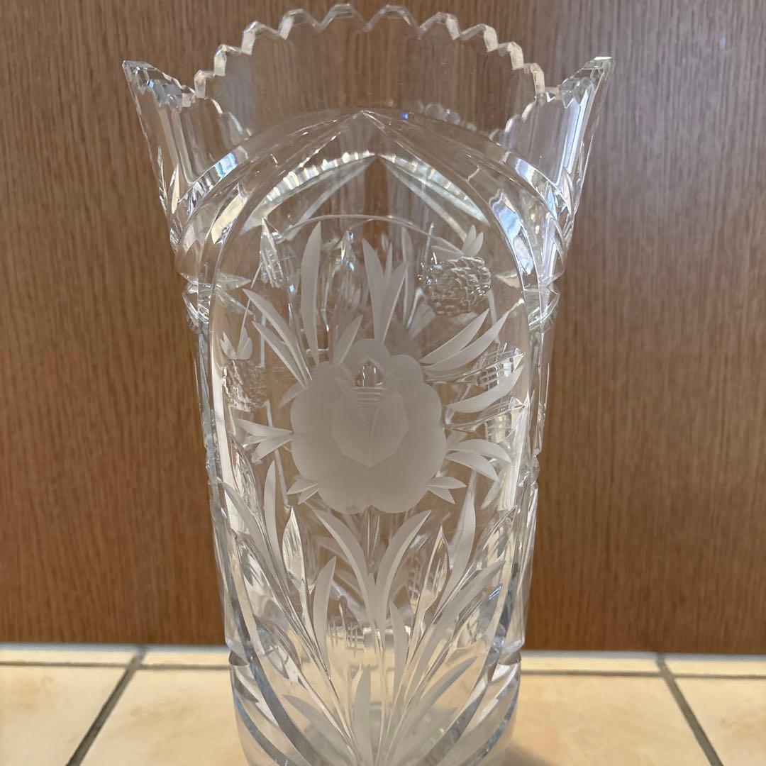 ガラス フラワーベース　花瓶　30センチ