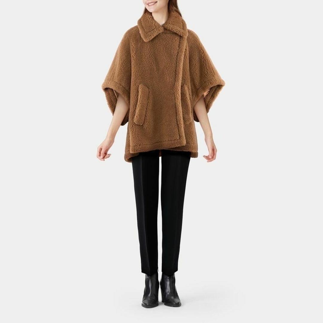新品 Max Mara マックスマーラ TEBE テディベア ケープ キャメル