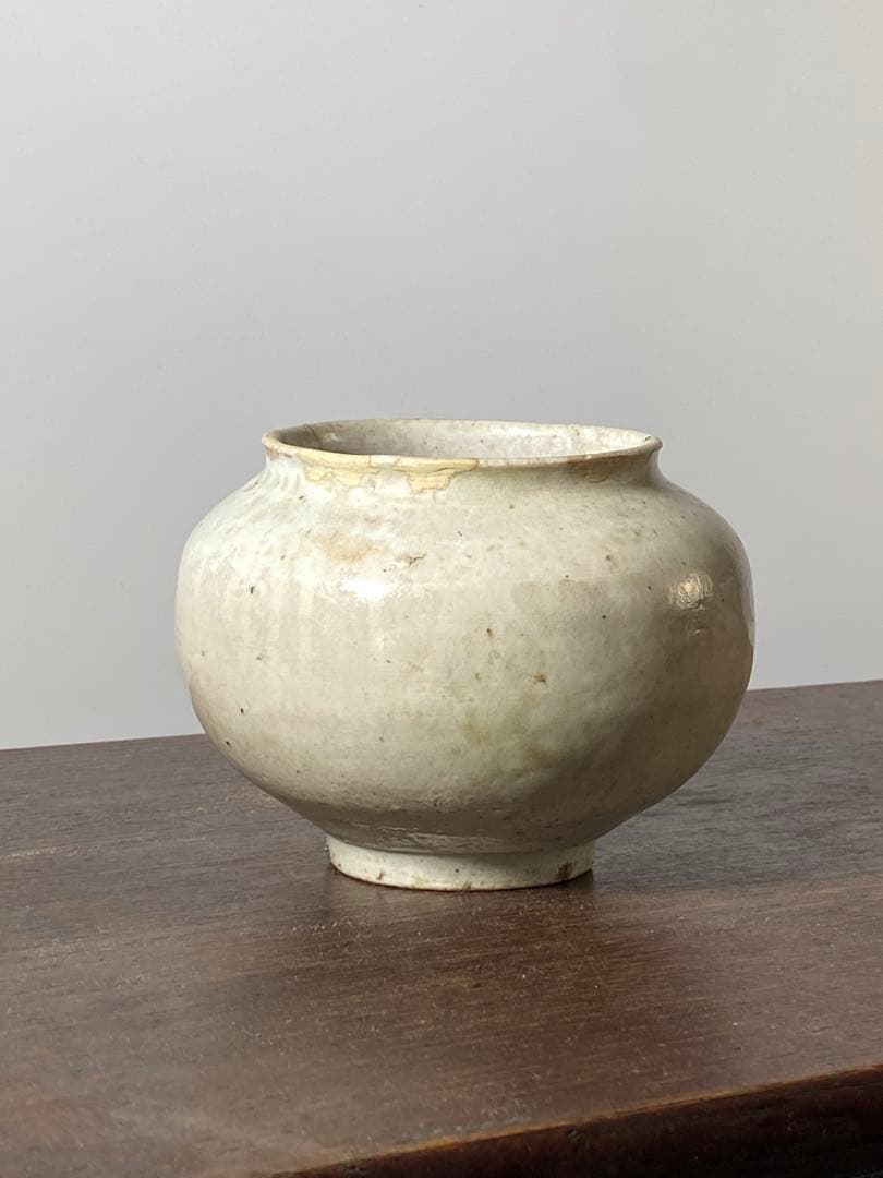 李朝　壺　小壺　白磁　花瓶　花生け