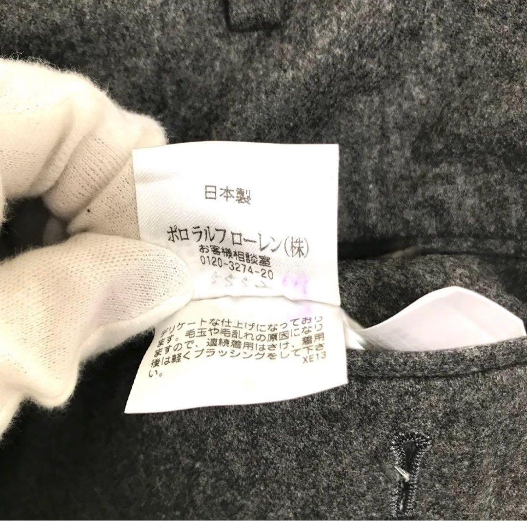 90's ラルフローレン　セットアップ　フランネル　グレー　スーツ