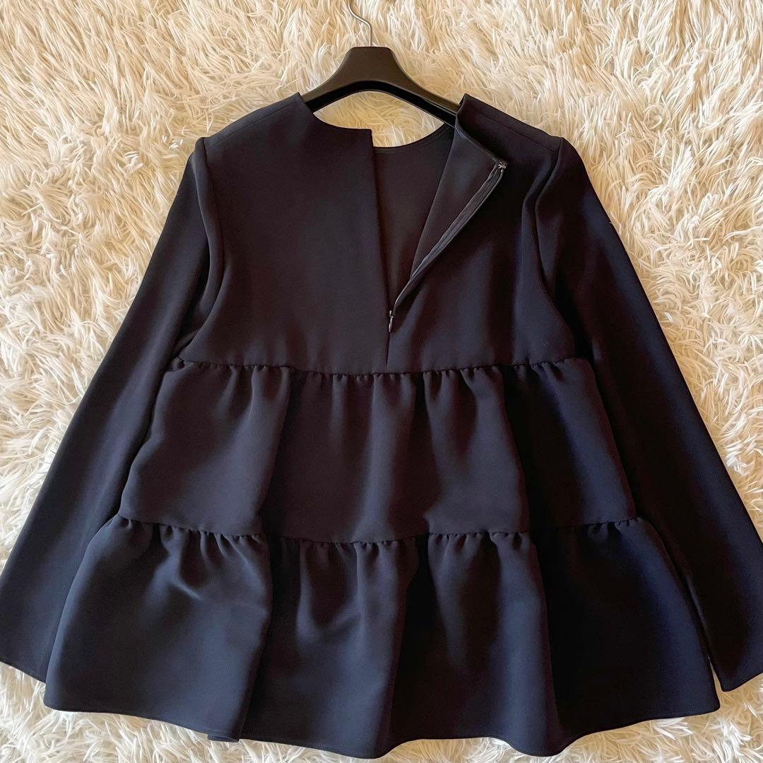 極美品✨ ヨーコチャン 23年 ロングスリーブ バックティアードブラウス 38