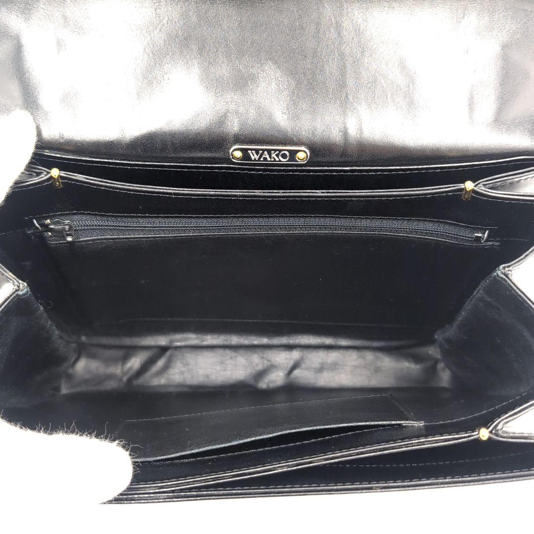 美品✨️ ワコウ 銀座和光 ハンドバッグ ブラックフォーマル 冠婚葬祭 自立
