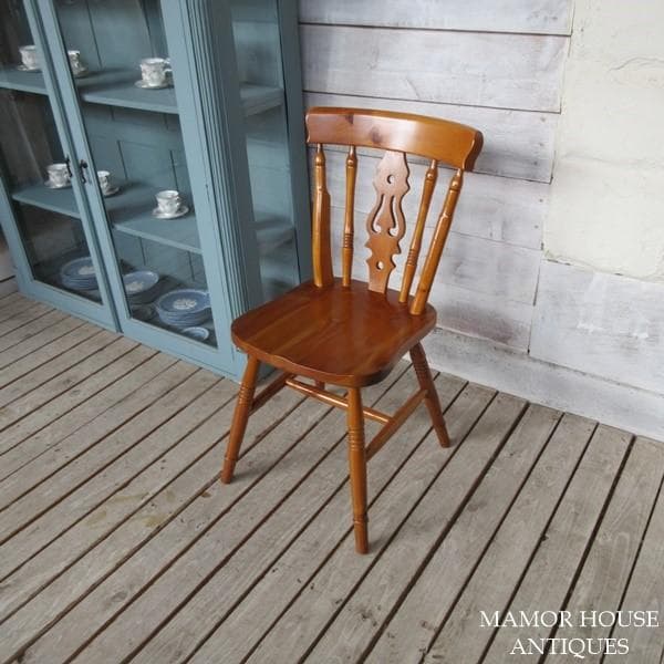 イギリス アンティーク 家具 キッチンチェア 2脚セット 英国 4749e