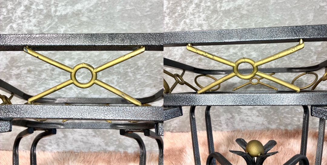 ネコ脚 ガラストップテーブル アンティーク ビンテージ