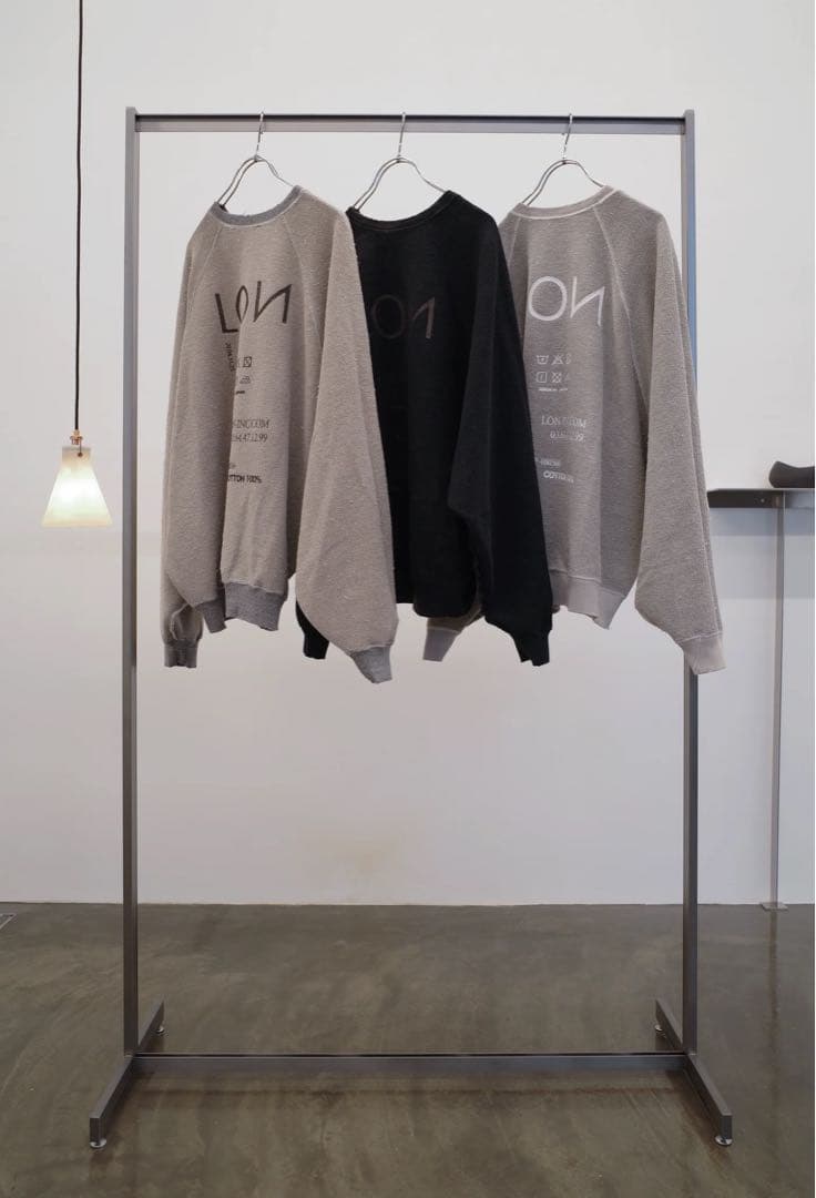 トップス LON TWO SIDE SWEATSHIRT #04 GREIGE