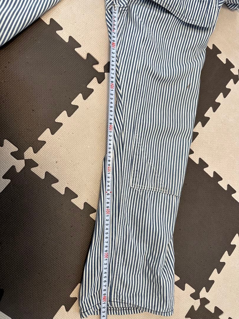 中*昌様 50s BIGSMITH エプロン付き　オーバーオール ヒッコリー　ダ