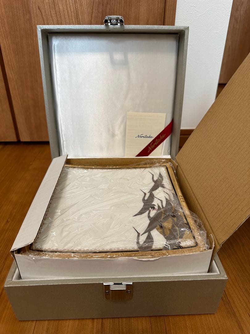 ノリタケ　四季彩舞曲 21cmスクエアプレート揃（絵変り6枚）