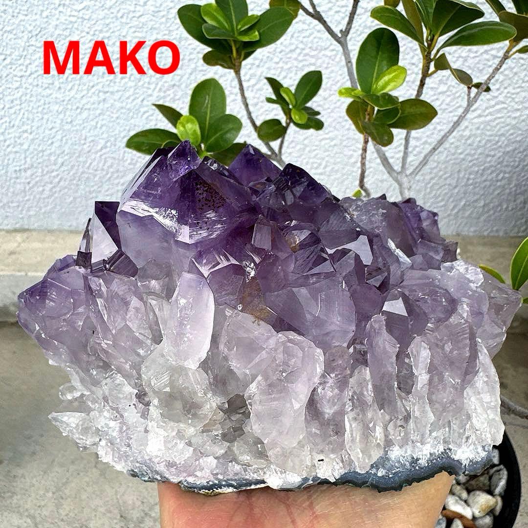 M1676☆アメジストクラスター2.2Kg☆天然石　原石☆N50405-A