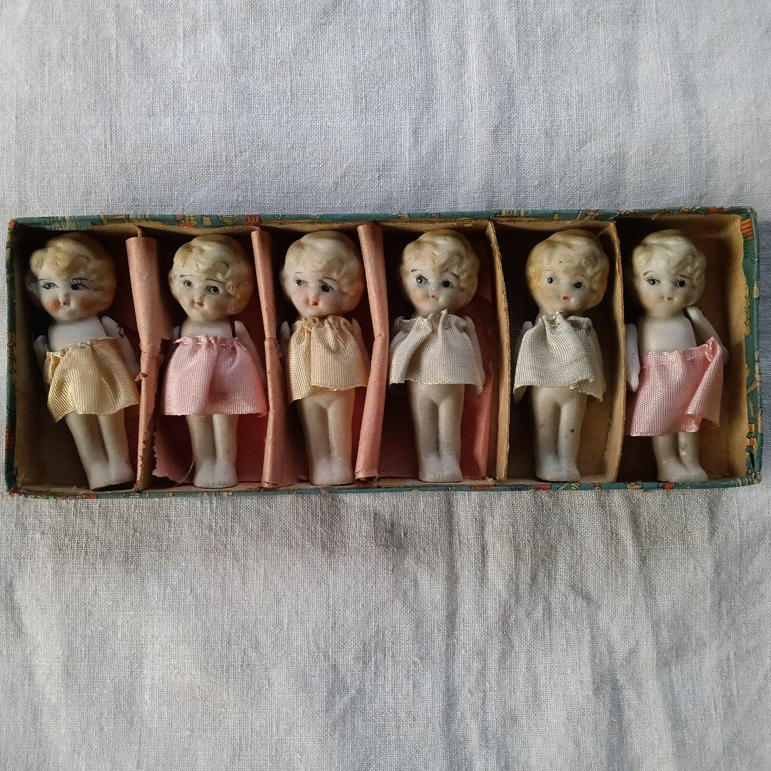 ビスクドール アンティーク陶器製人形セット 6体　メイドインジャパン