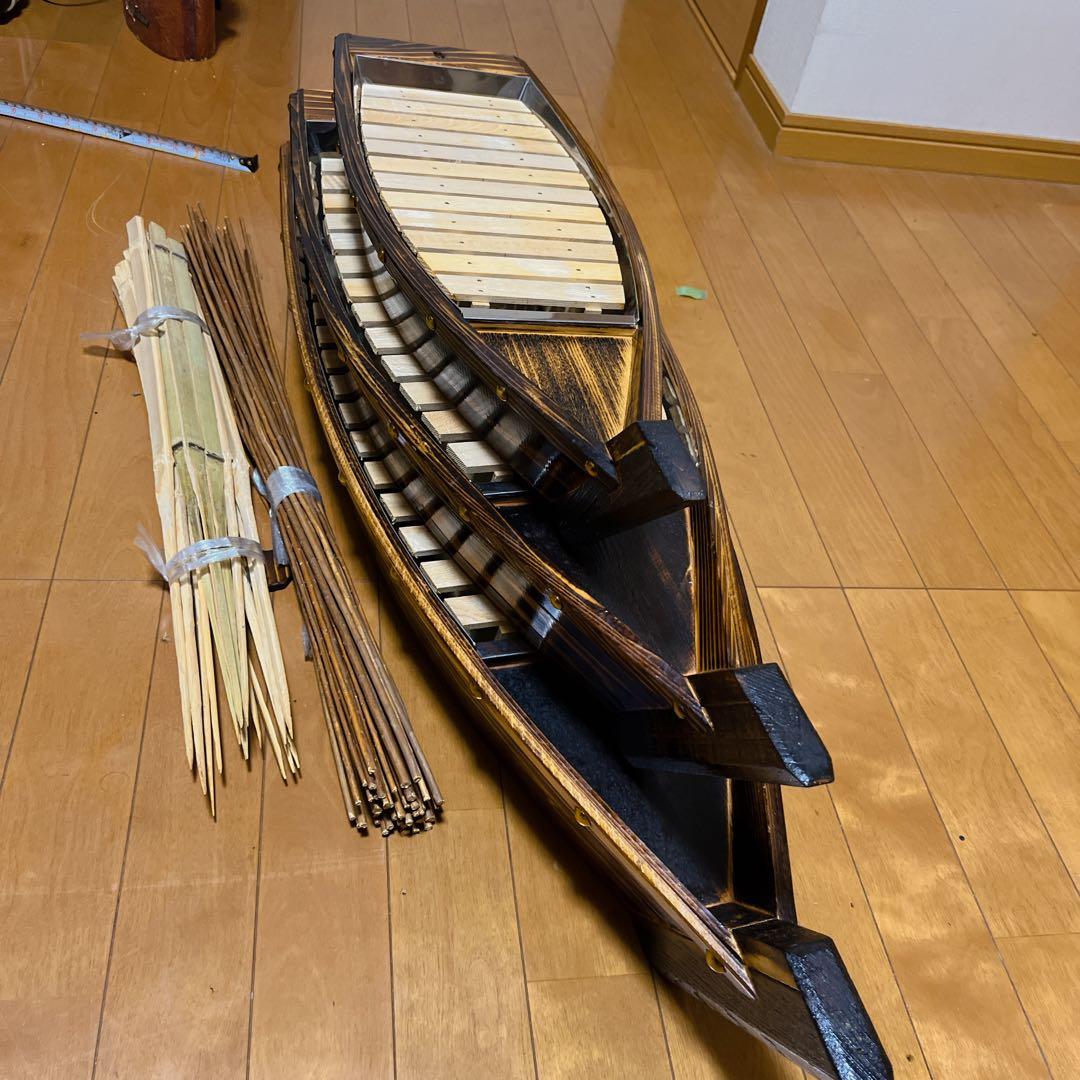 【高級・本格派】舟盛り 器 3隻セット 焼き加工 刺身 盛り付け 居酒屋