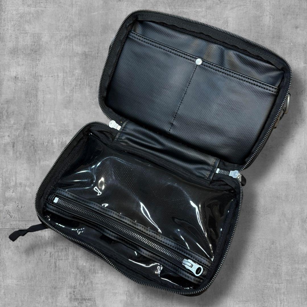 【極美品】ラゲッジレーベル 青タグ ニューライナー ショルダーバッグ 2層 黒