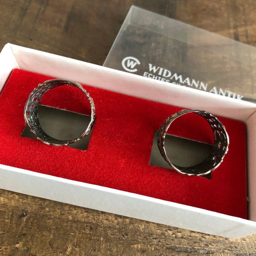 ウィドマン　アンティーク　ナプキンリング　6個セット　シルバー835 銀器