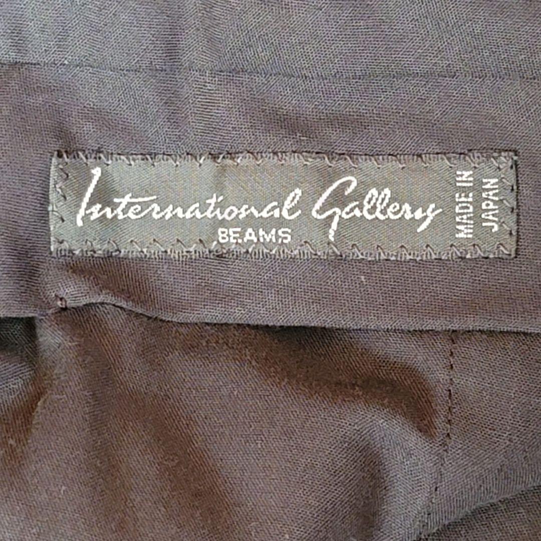 BEAMS ストライプ ダークグレー スーツ 3ピース サイズ44