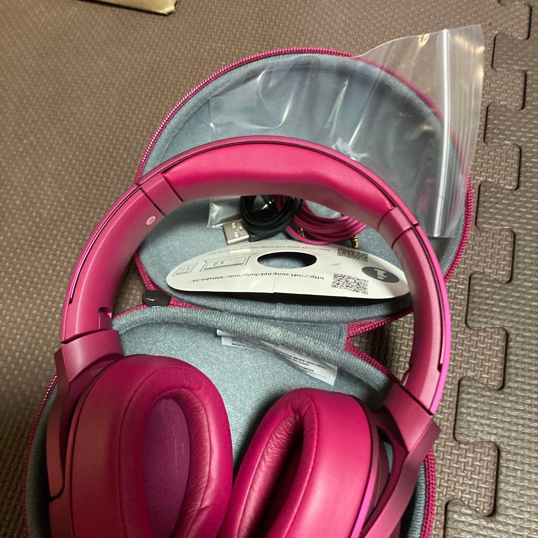 SONY ワイヤレスヘッドホン ワインレッド MDRー100ABN未使用品