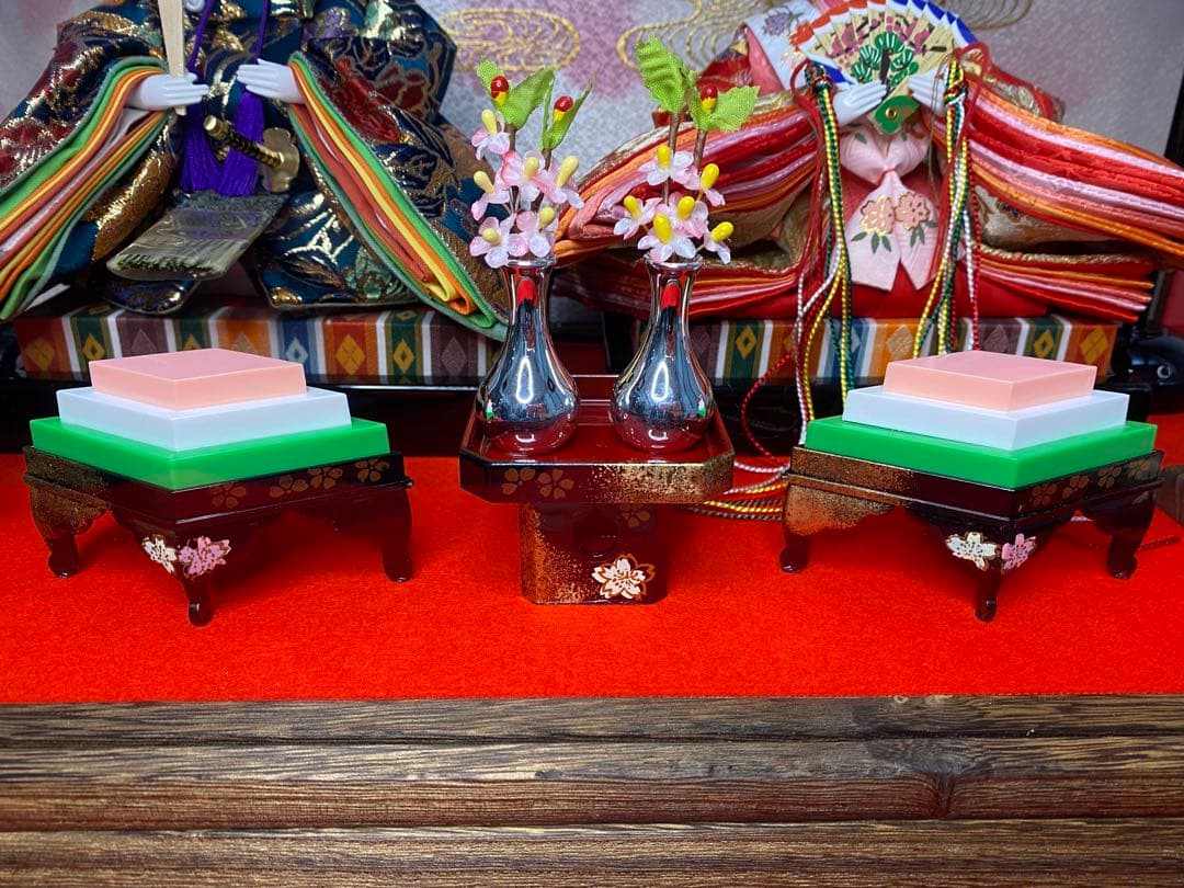 東京久月　雛人形アクリルケース入り親王飾り・間口約５７×奥行約３１×高さ約３３㎝