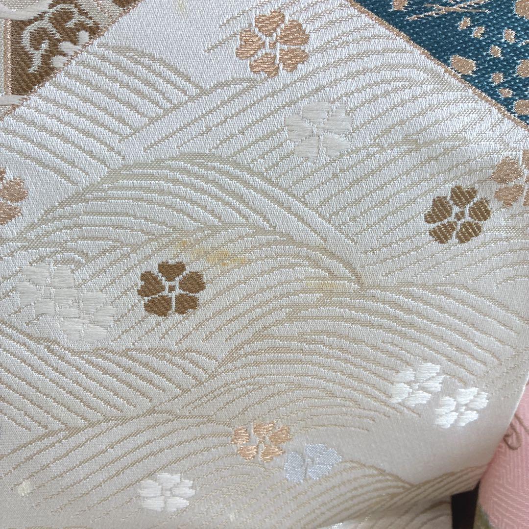 訪問着　フルセット　着物　正絹　入学式　手刺繍　絞り　紗綾形地紋　そよ風　G6