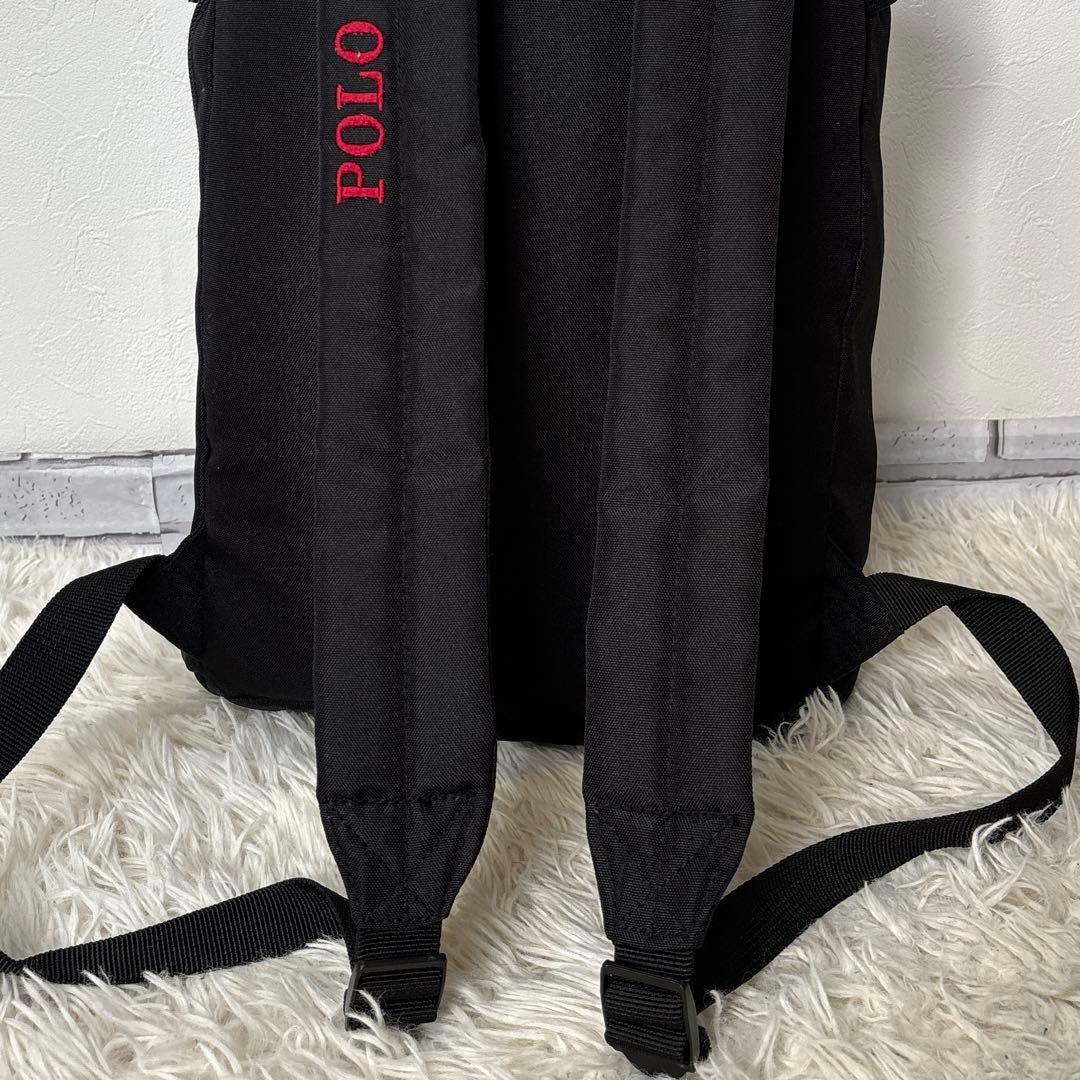 美品☆【ポロラルフローレン】ポニー　ブラック　バックパック　リュック　y2k