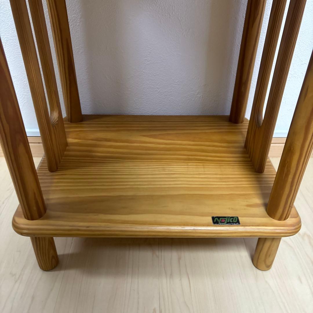 廃盤品　ナジコ ビンテージラック　ビンテージ棚　ウッドシェルフ　サイドチェスト