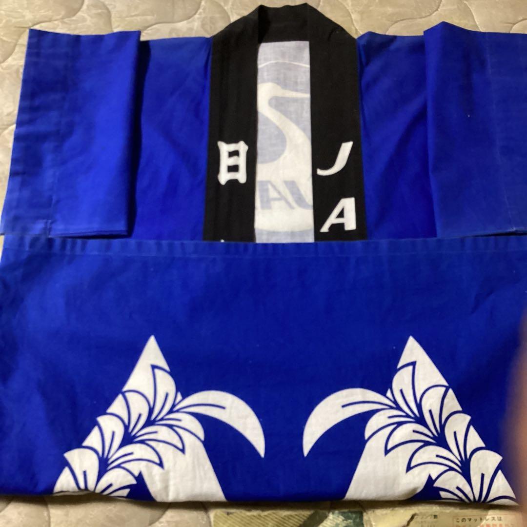 昭和レトロ和柄　JAL ファストクラス法被ノベルティ　ビートルズ来日記念　複製品