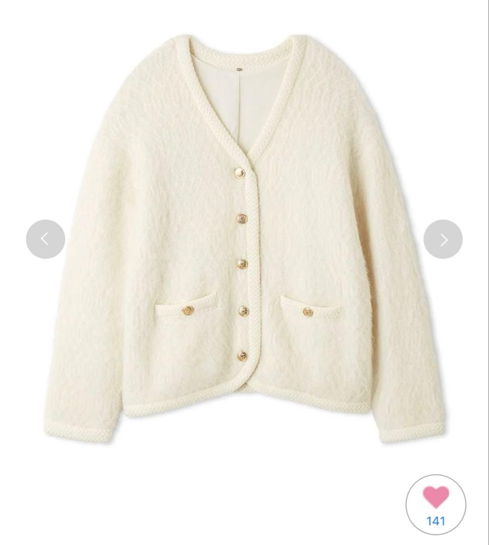 【タグ付き新品】スナイデル　ファーライクミドルニットジャケット