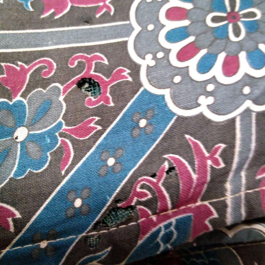 アンティーク蚊帳　おしゃれな吊り金具付き　10から12畳用