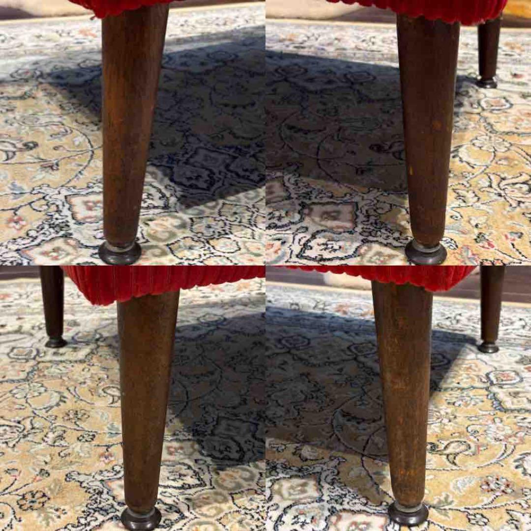 コーデュロイ 2人掛けソファ 2Pソファ オットマン アンティーク nY