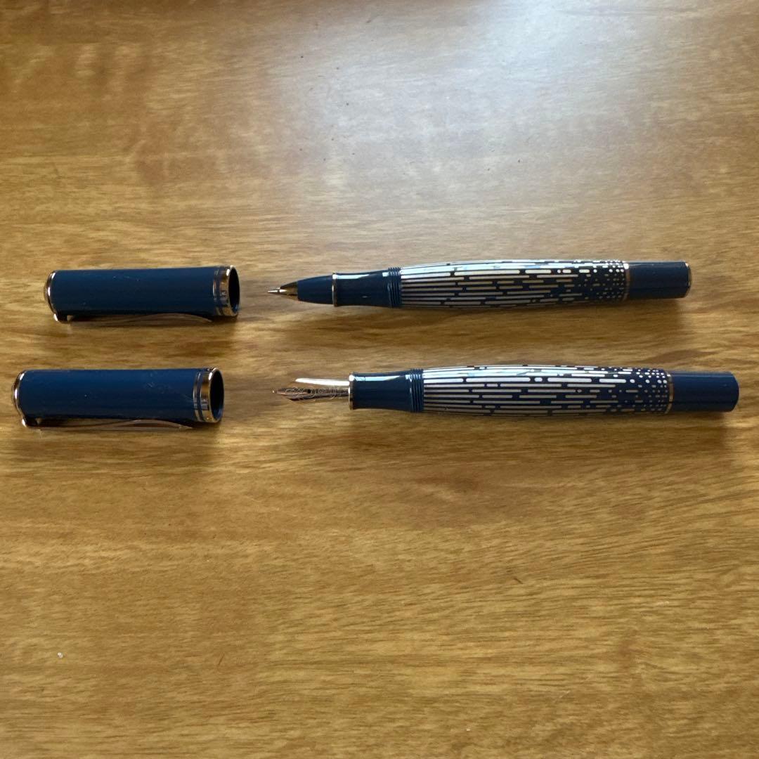 Pelikanペリカン特別生産品 M640 ナイアガラ万年筆Ｍニブローラーボール