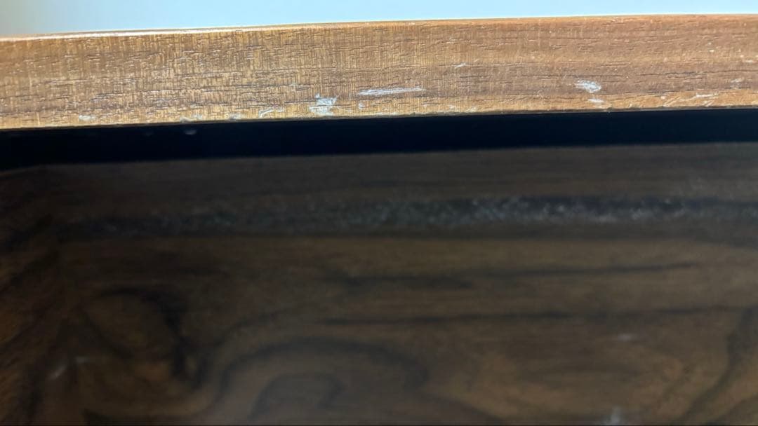 ステンレスユニットシェルフ　引き出し4段セット　ウォールナット　無印良品