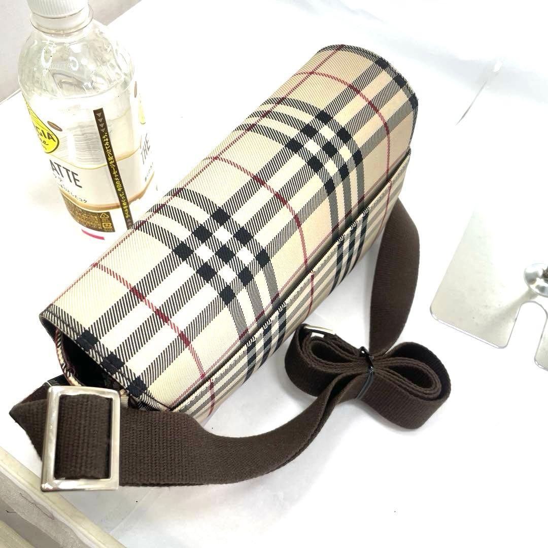 BURBERRY バーバリー ノバチェック 本革　ミニショルダーバッグ