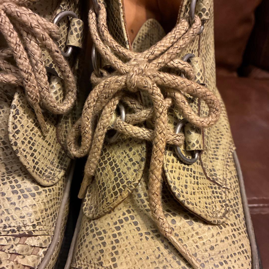 smoky doggy希少ECOXラバーソールパイソン蛇柄UK9