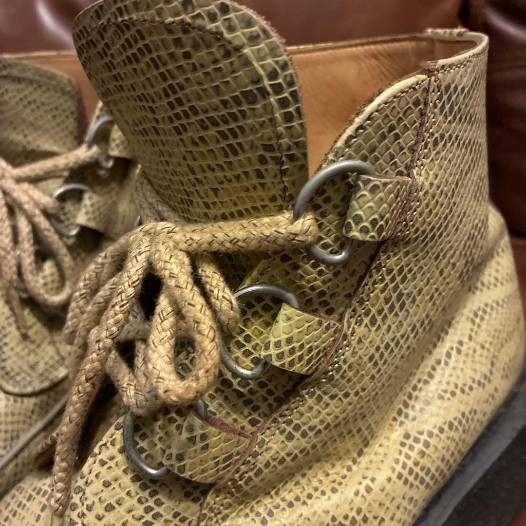 smoky doggy希少ECOXラバーソールパイソン蛇柄UK9