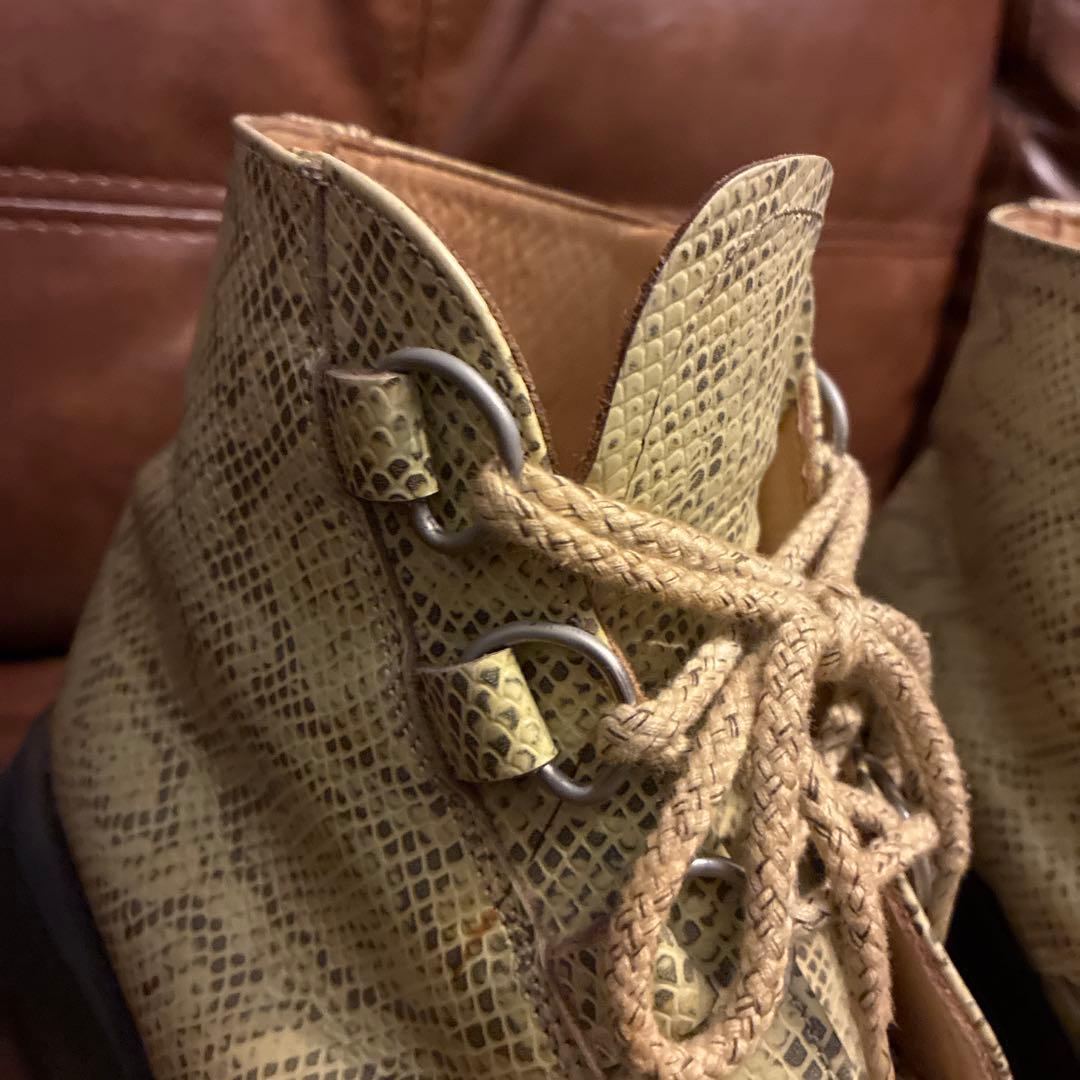 smoky doggy希少ECOXラバーソールパイソン蛇柄UK9