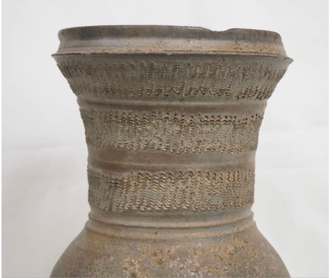 送料無料　5世紀末～6世紀　須恵器壺　自然釉あり　発掘品 出土品 須恵器