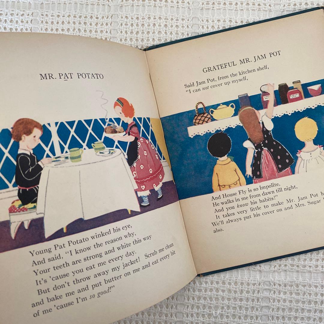 【希少】1924年 アメリカの可愛い絵本 エリザベスゴードン ビスクドール