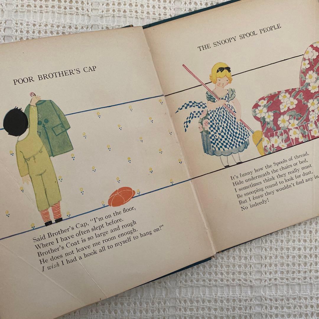 【希少】1924年 アメリカの可愛い絵本 エリザベスゴードン ビスクドール