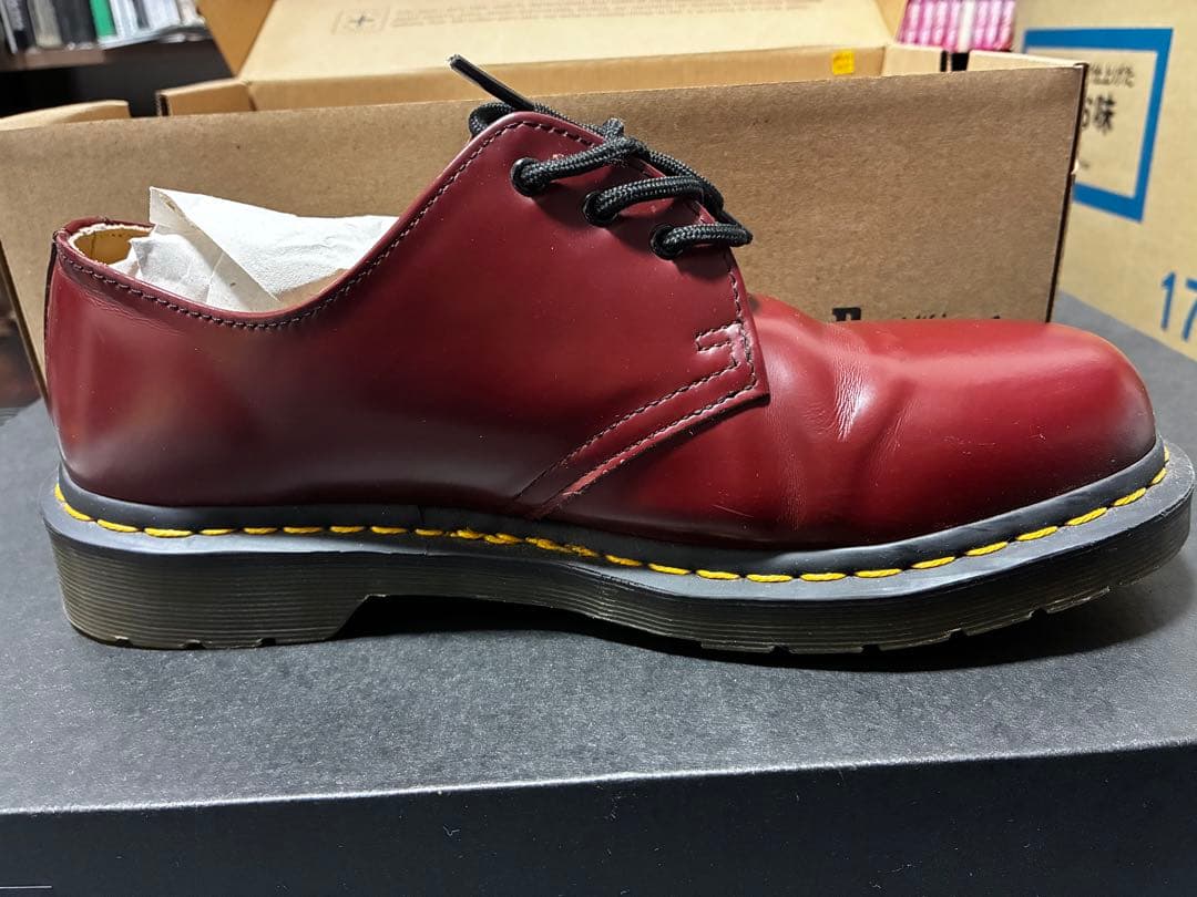 Dr. Martens 1461 CHERRY RED UK7 箱ありタグあり