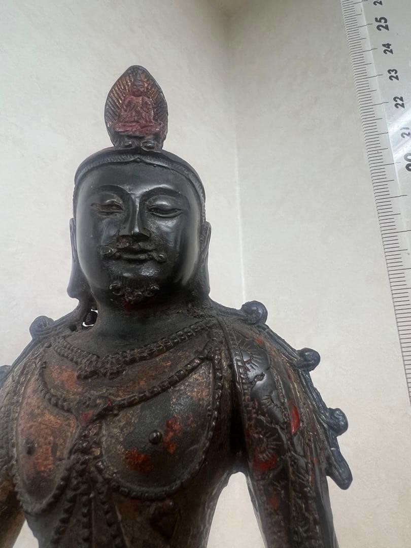 中国明朝青銅布達銅鎏金仏像　骨董古美術アンティーク　江戸仏像？！青磁コレクション