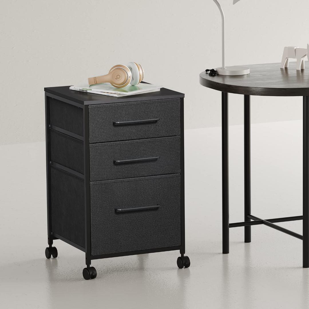 ☆温かみのあるデザイン　キャスター　サイドワゴン　デスク