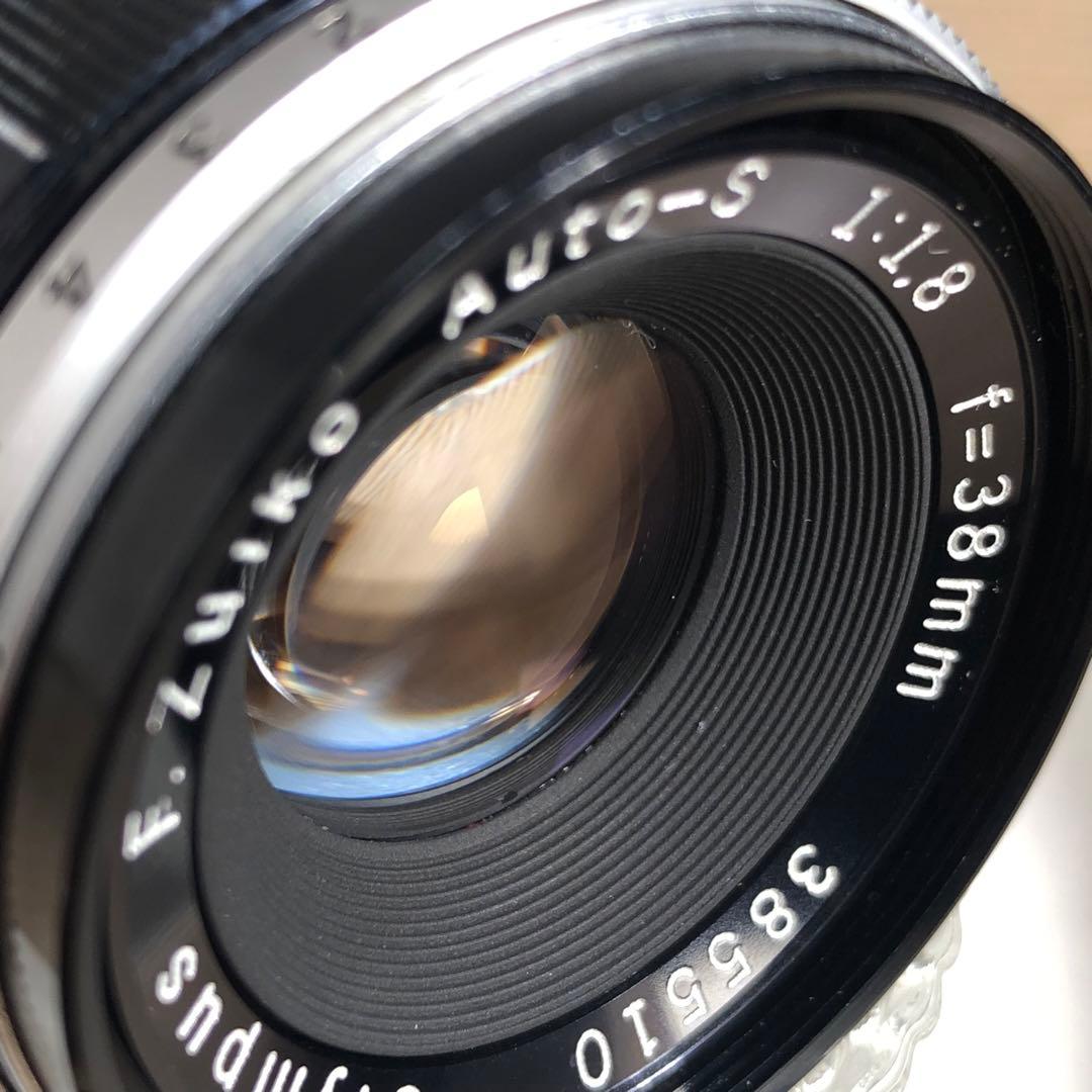 キャップ付OLYMPUS PEN F AUTO S 38mm f1.8