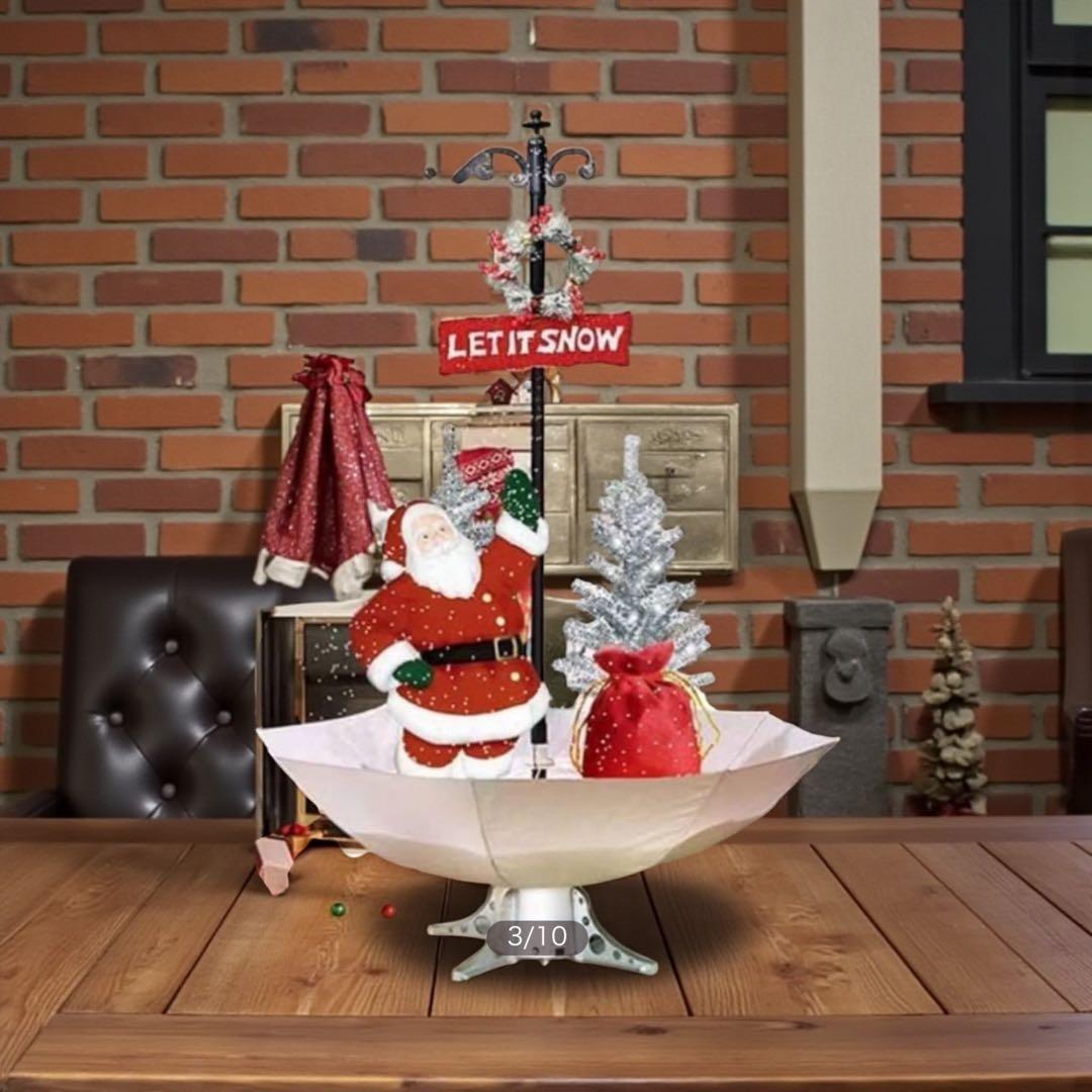 【新品・豪華170cm】雪が降るクリスマスツリー　サンタ/LEDライト/音楽